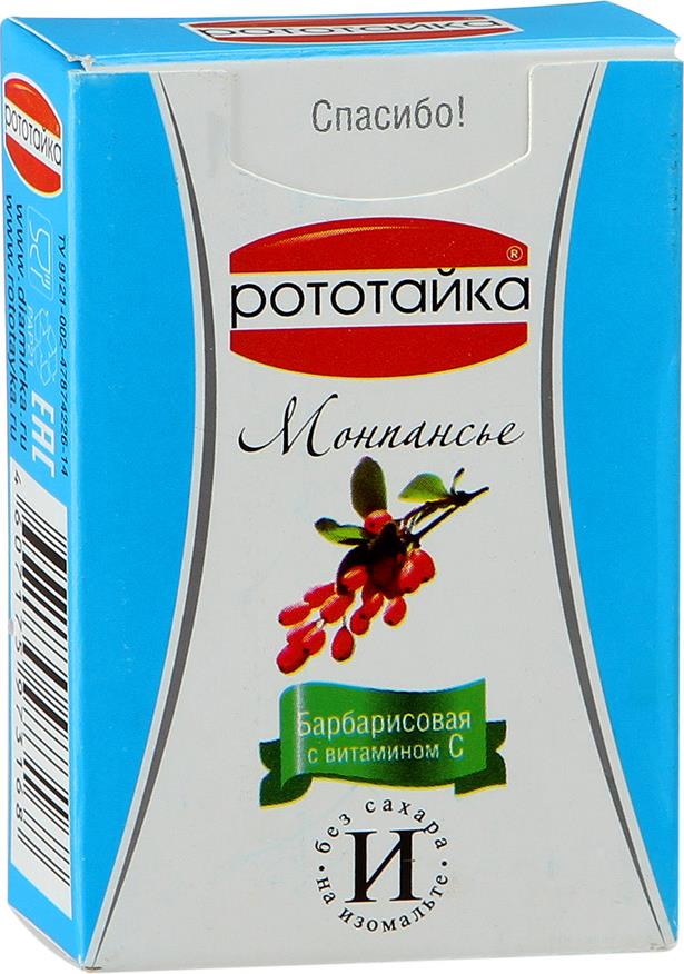 

Монпансье Рототайка барбарисовая с витамином C на изомальте 45 г
