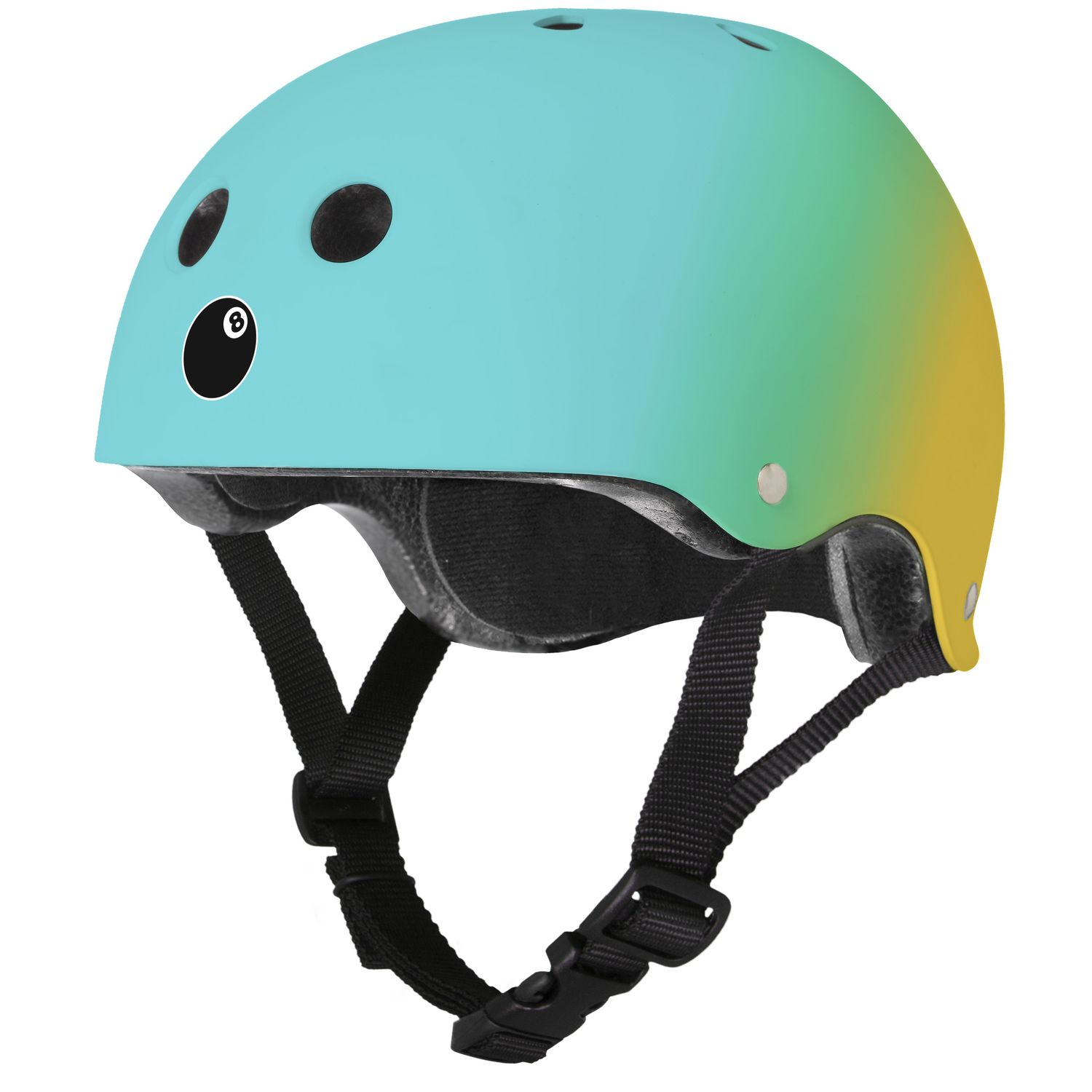 Шлем защитный Eight Ball Coral Reef (8+) - голубой, зелёный, жёлтый шлем защитный универсальный sportex jr f11721 1 голубой
