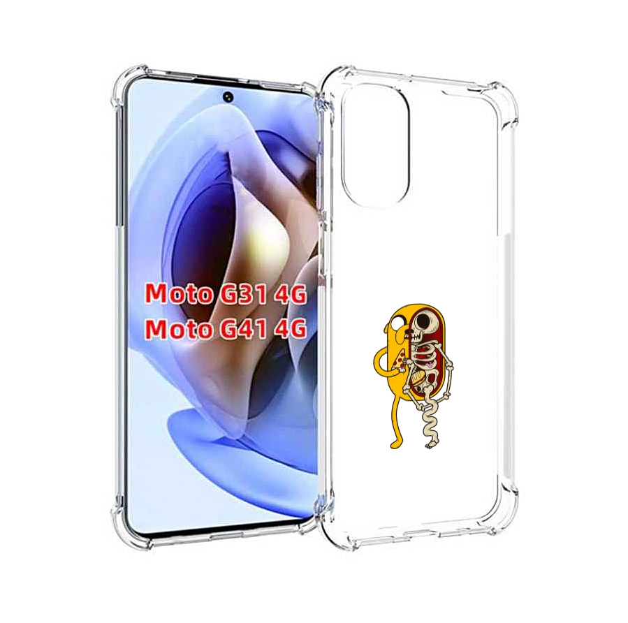 

Чехол MyPads Джейк скелет для Motorola Moto G31 4G / G41 4G, Прозрачный, Tocco