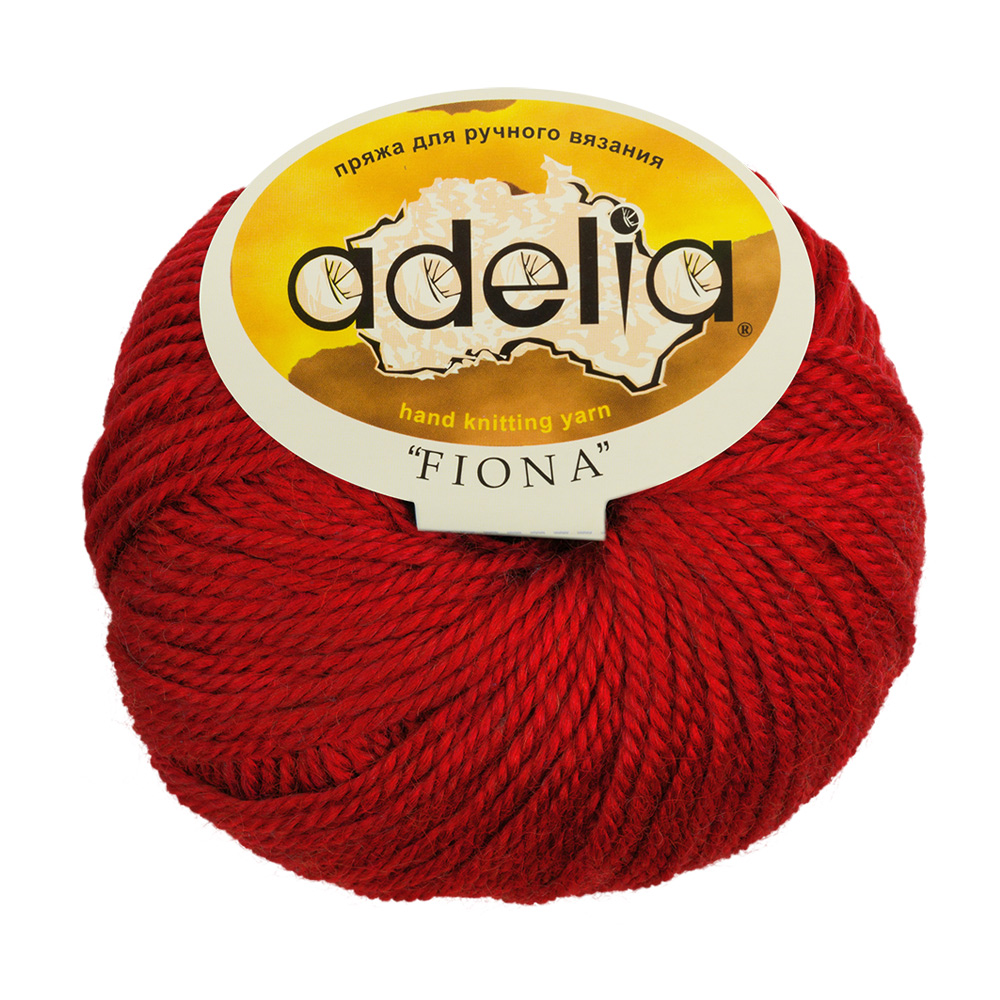 

Пряжа Adelia Fiona №222 красный, Fiona