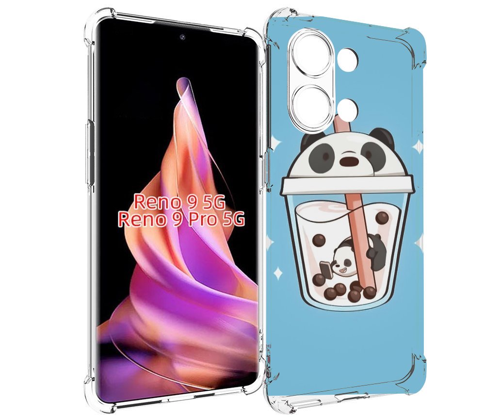 

Чехол MyPads Bubble tea для Oppo Reno 9/Reno 9 Pro, Прозрачный, Tocco