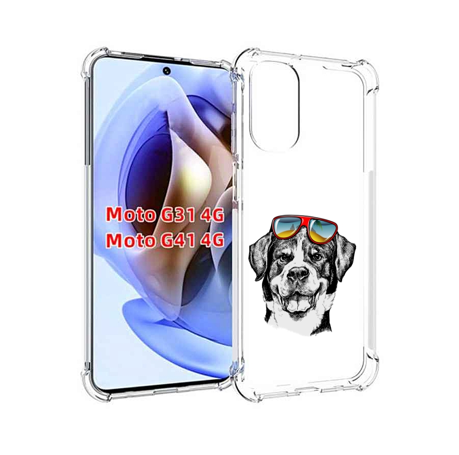 

Чехол MyPads счастливая собака для Motorola Moto G31 4G / G41 4G, Прозрачный, Tocco