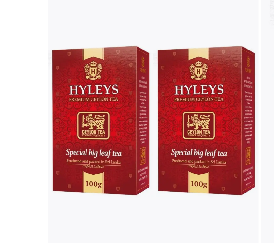 

Чай HYLEYS черный, Особокрупнолистовой, 100 г х 2 шт