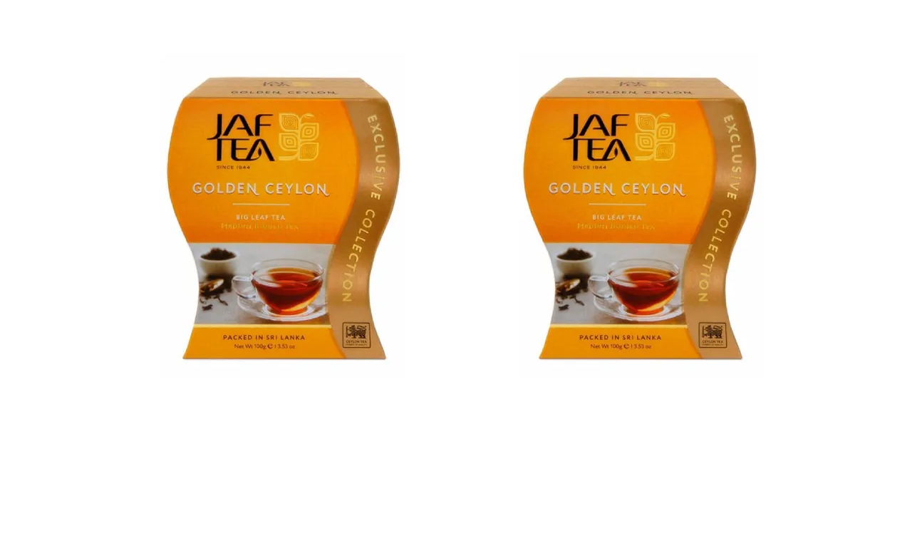 Чай Jaf Tea черный Golden Ceylon, ОРА, листовой, 100 г х 2 шт