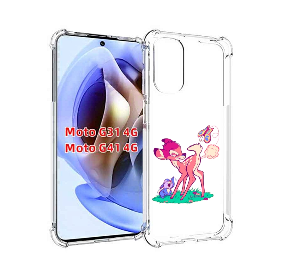 

Чехол MyPads смешной олененок для Motorola Moto G31 4G / G41 4G, Прозрачный, Tocco