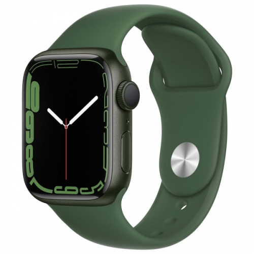 фото Смарт-часы apple watch series 7 gps 45mm green al/clover sport