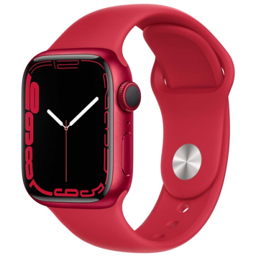 фото Смарт-часы apple watch series 7 gps 41mm (product)red alum. sport