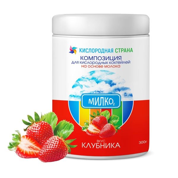 

Смесь для кислородных коктейлей Клубничная 300 гр.