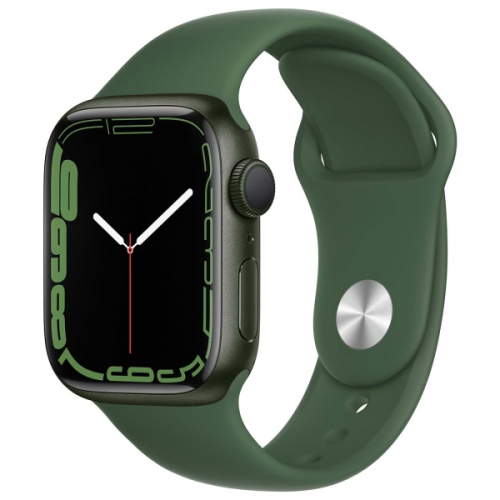 фото Смарт-часы apple watch series 7 gps 41mm green alum./clover sport