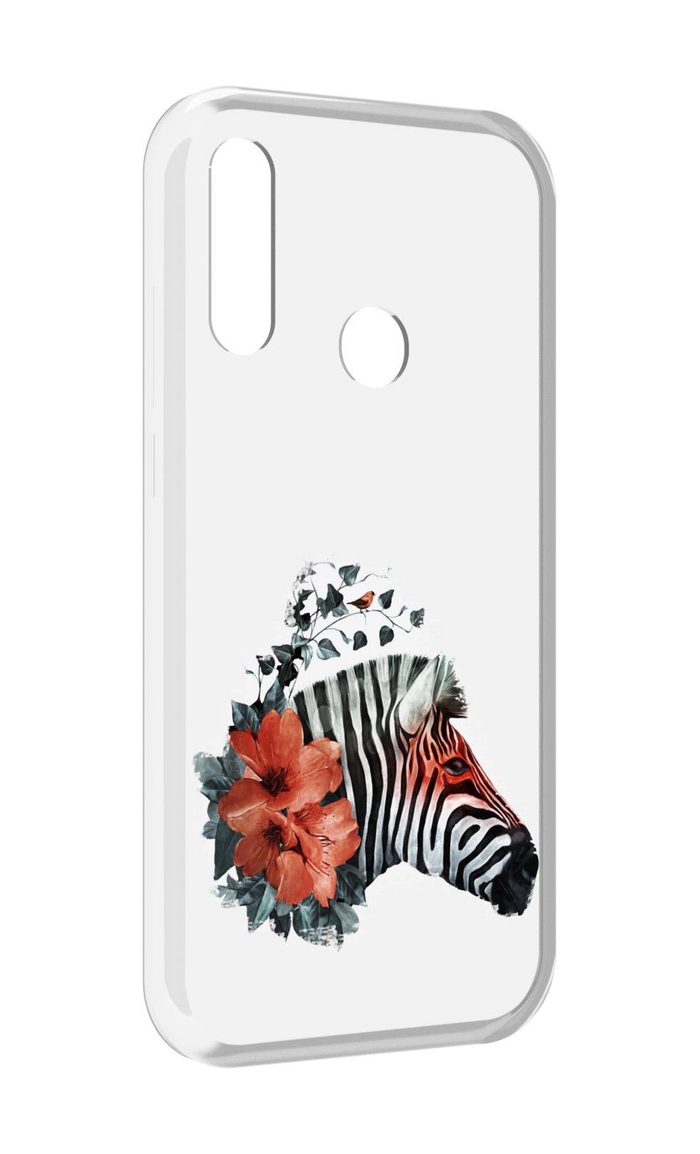 

Чехол MyPads Зебра с цветами для Lenovo Z6 Pro Youth Edition / Z6 Pro Lite, Прозрачный, Tocco