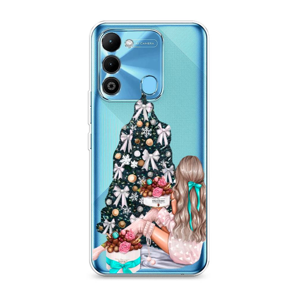 

Чехол на Tecno Spark Go 2022 "New Year", Зеленый;бежевый;голубой, 302850-5