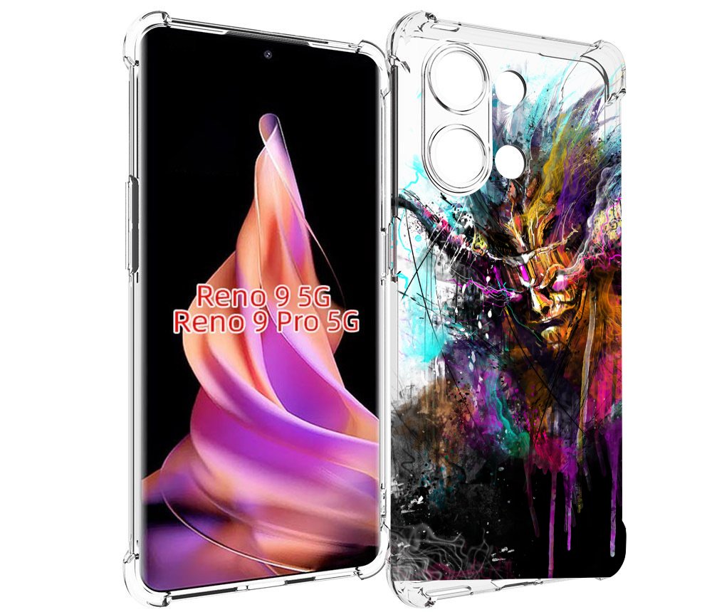 

Чехол MyPads яркий дьявол для Oppo Reno 9/Reno 9 Pro, Прозрачный, Tocco