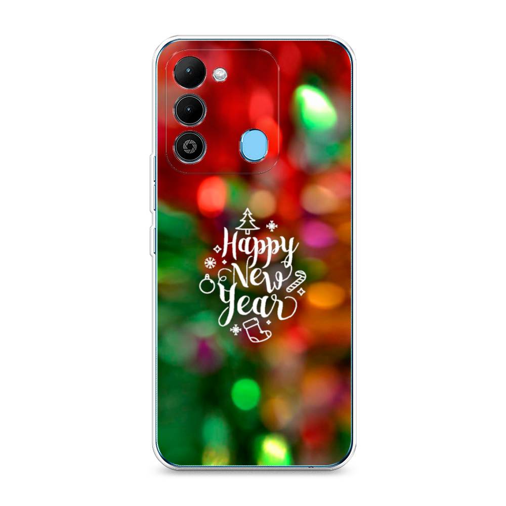 

Чехол на Tecno Spark Go 2022 "Новый Год на елке", Зеленый;красный;желтый, 302850-5