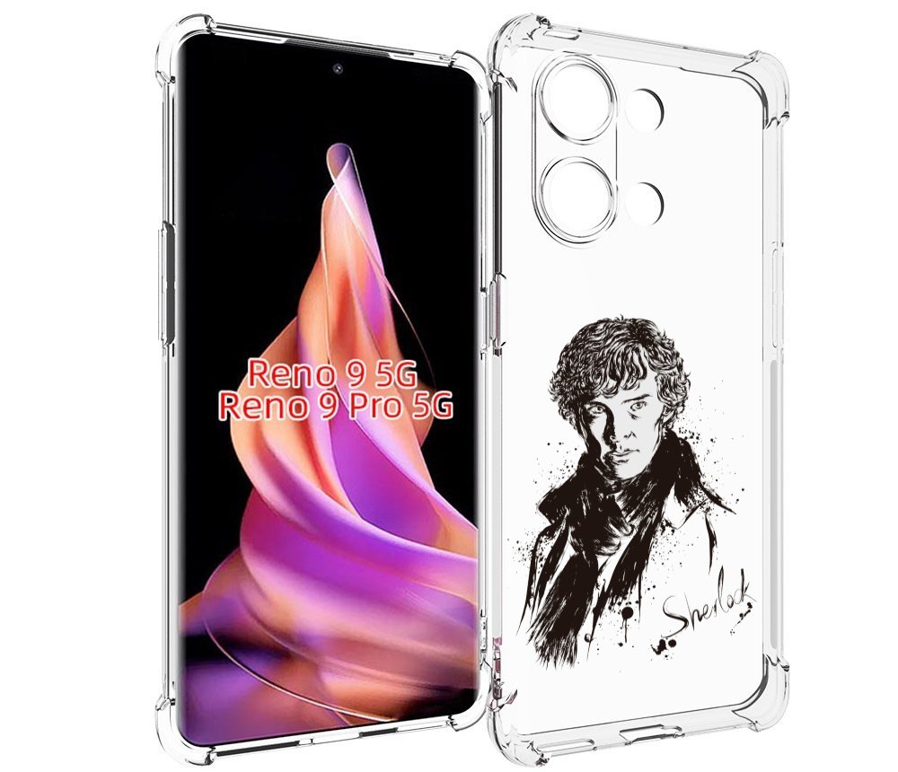 

Чехол MyPads шерлок холмс портрет для Oppo Reno 9/Reno 9 Pro, Прозрачный, Tocco
