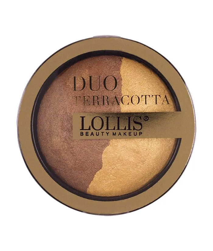 Румяна для лица LOLLIS Duo Terracotta тон 202 12г Меркер Косметика помада для губ lollis lipstick тон 101 4 5г меркер косметика 48 опт