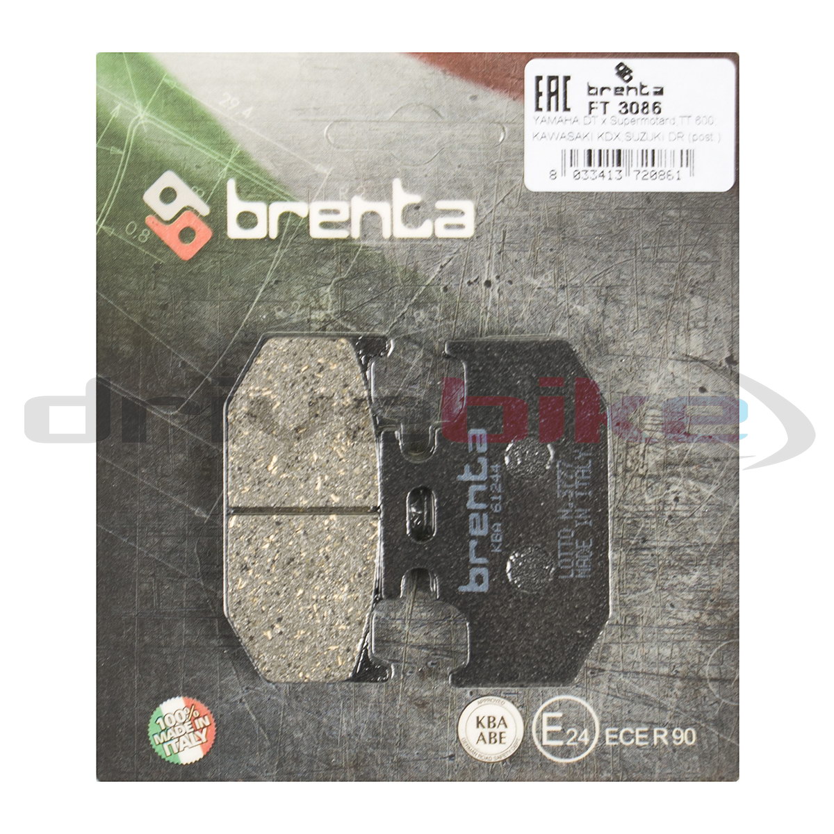 

Тормозные колодки Brenta Organic FT3086, 21-05350