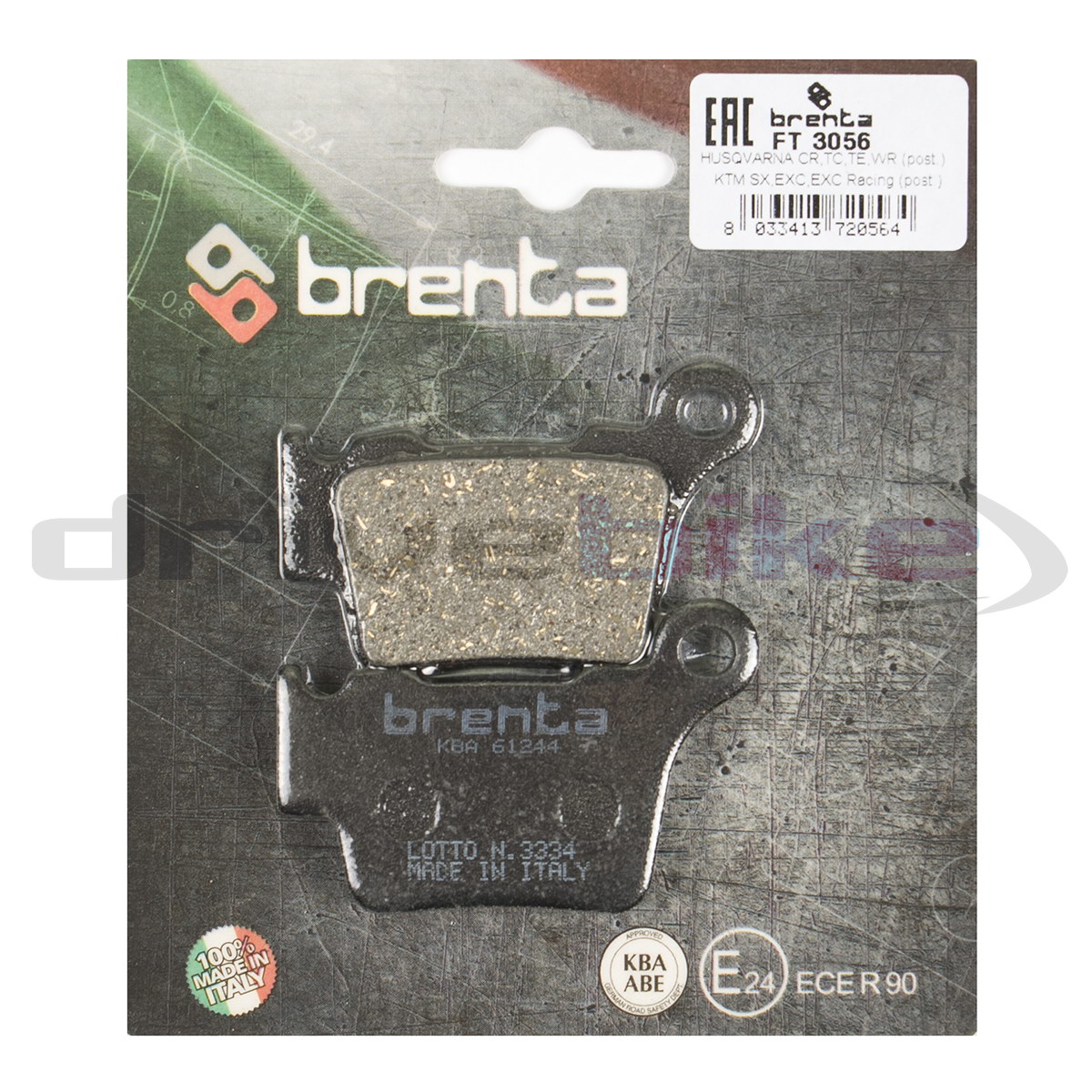 

Тормозные колодки Brenta Organic FT3056, 21-05336
