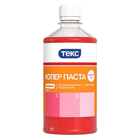 ТЕКС ПАСТА колер паста универсальная, синий №6 (0,1л) колер паста текс универсал 01 красная 0 5 л