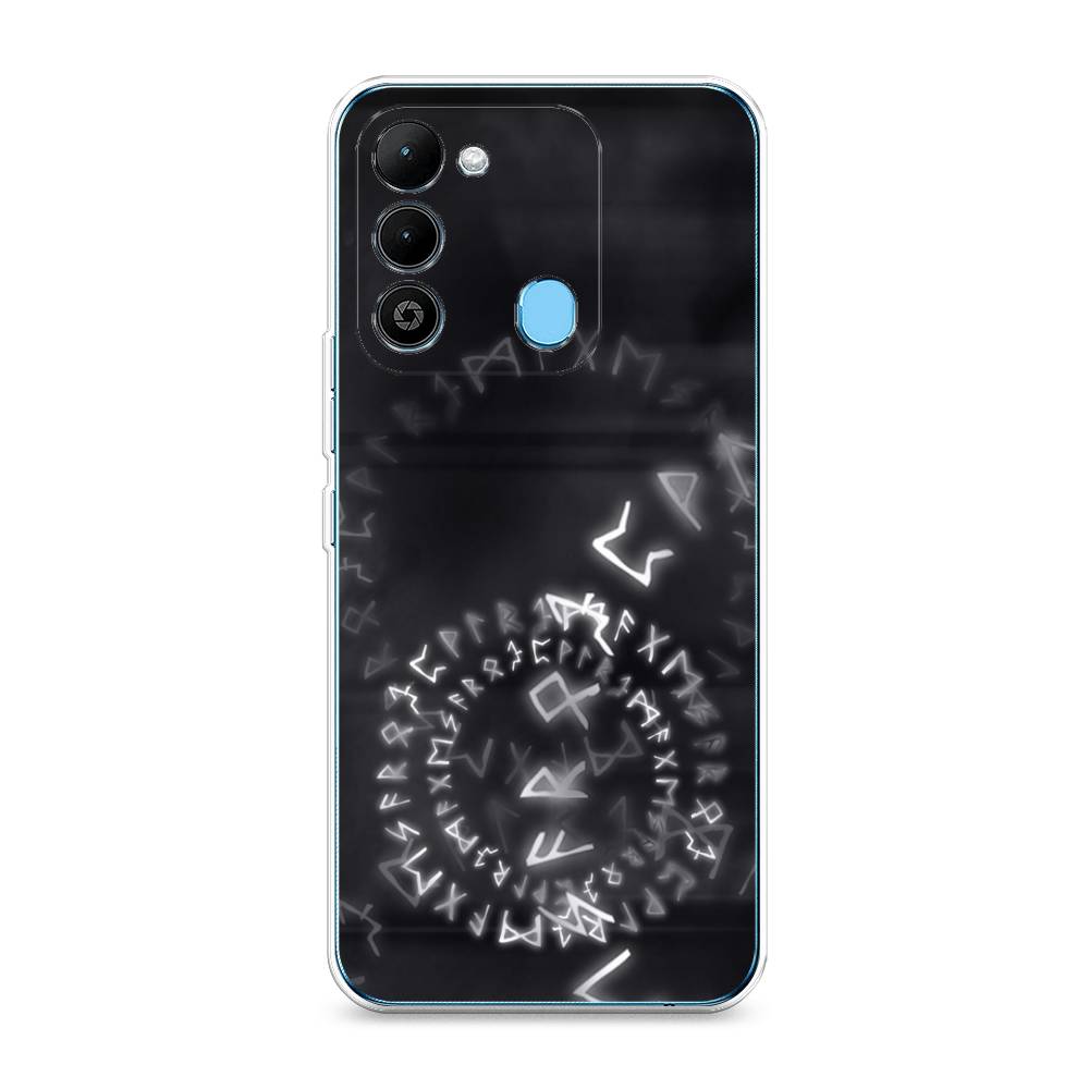 

Чехол на Tecno Spark Go 2022 "Руны", Серый;черный, 302850-3