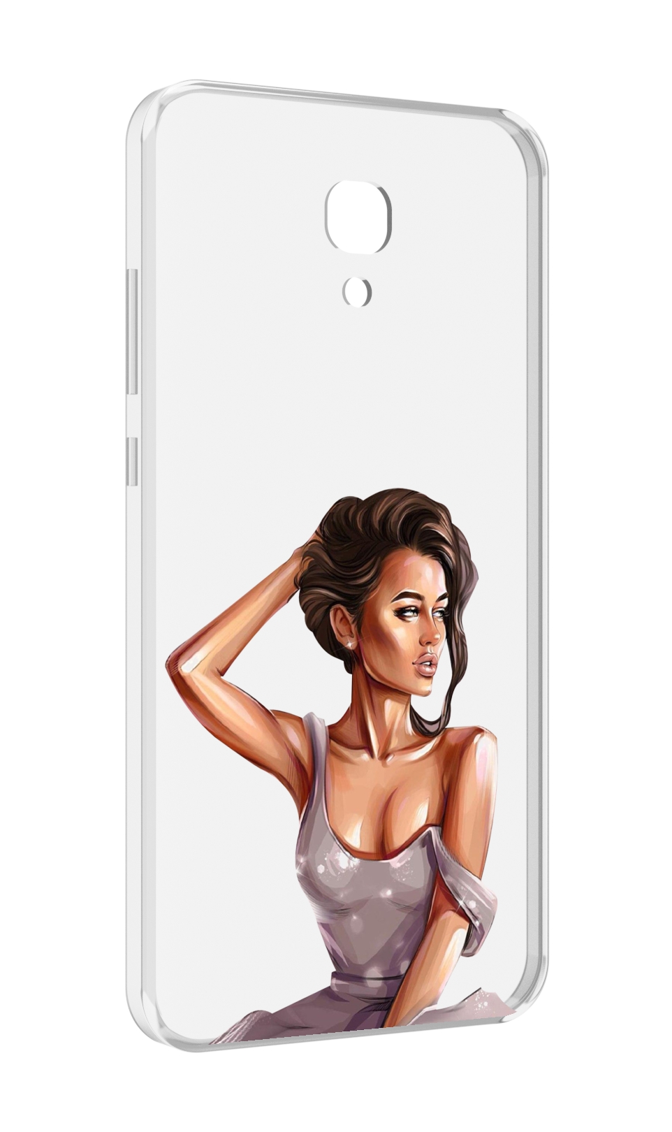 

Чехол MyPads Девушка-с-прической женский для Meizu M6 (M711Q), Прозрачный, Tocco