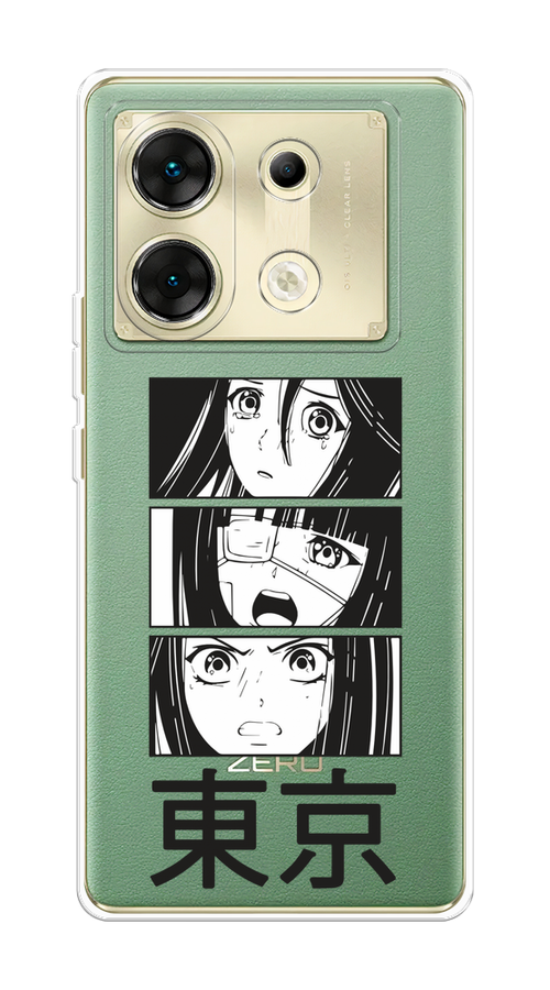 

Чехол на Infinix Zero 30 5G "Tokyo girls", Белый;черный;прозрачный, 3104950-1