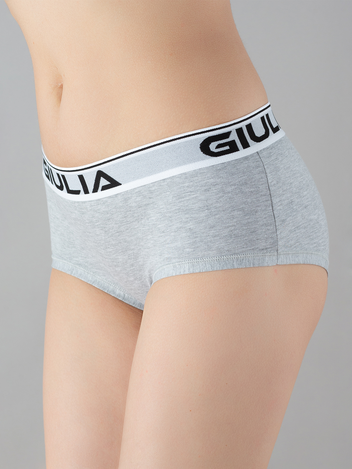 

Трусы женские Giulia COTTON CULOTTE 01 var B серые M, COTTON CULOTTE 01 var B