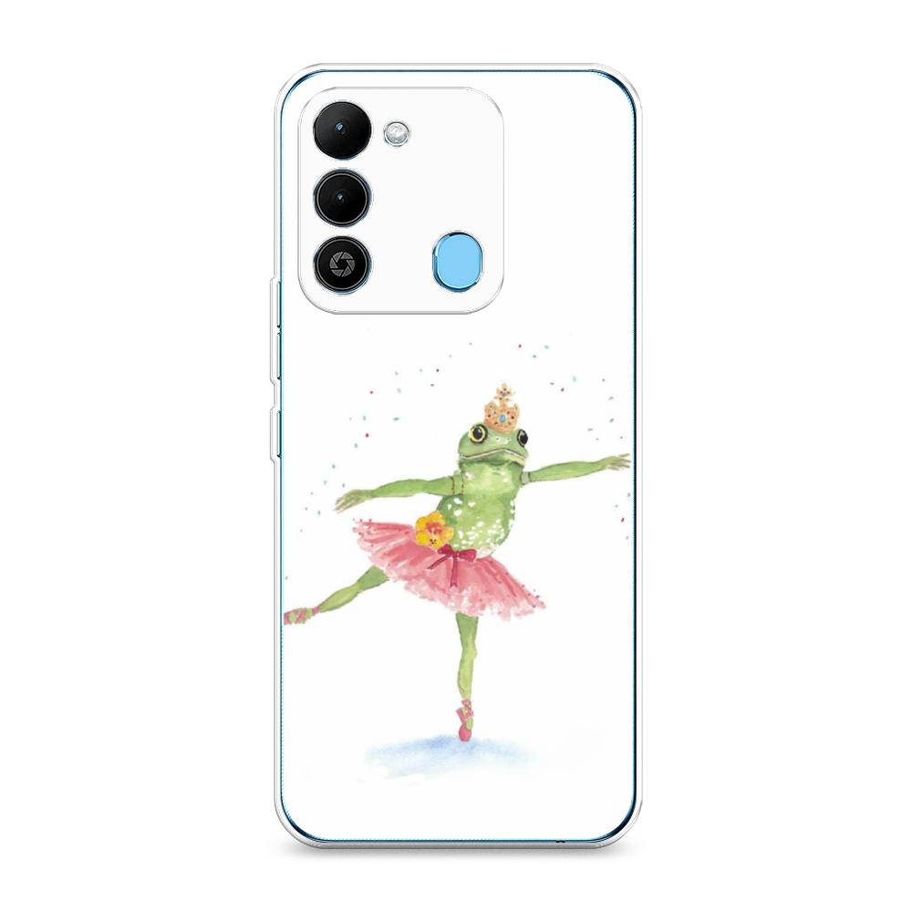 

Чехол на Tecno Spark Go 2022 "Лягушка-балерина", Зеленый, 302850-4
