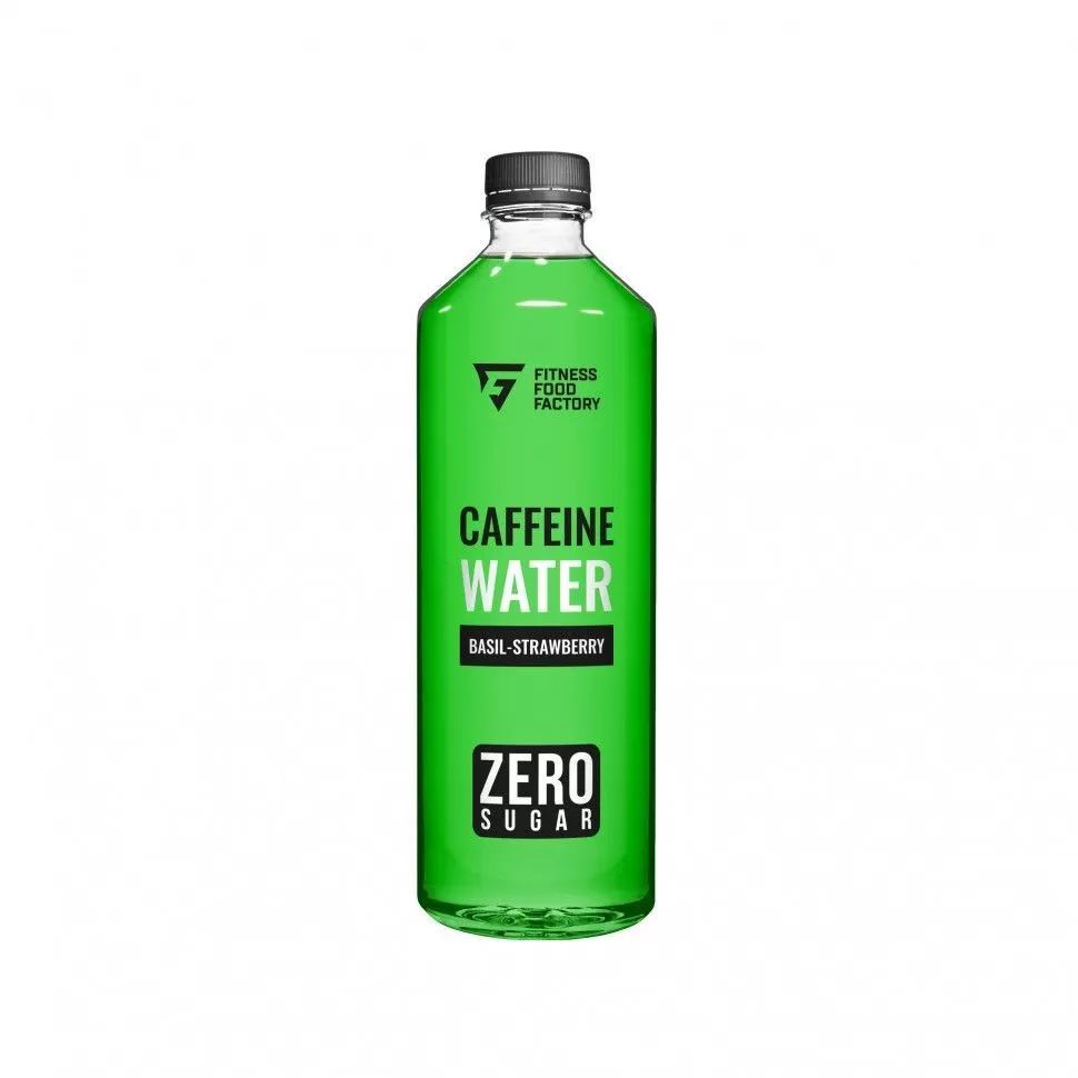 Напиток слабогазированный Fitness Food Factory Caffein water, вкус Клубника-базилик, 8 шт