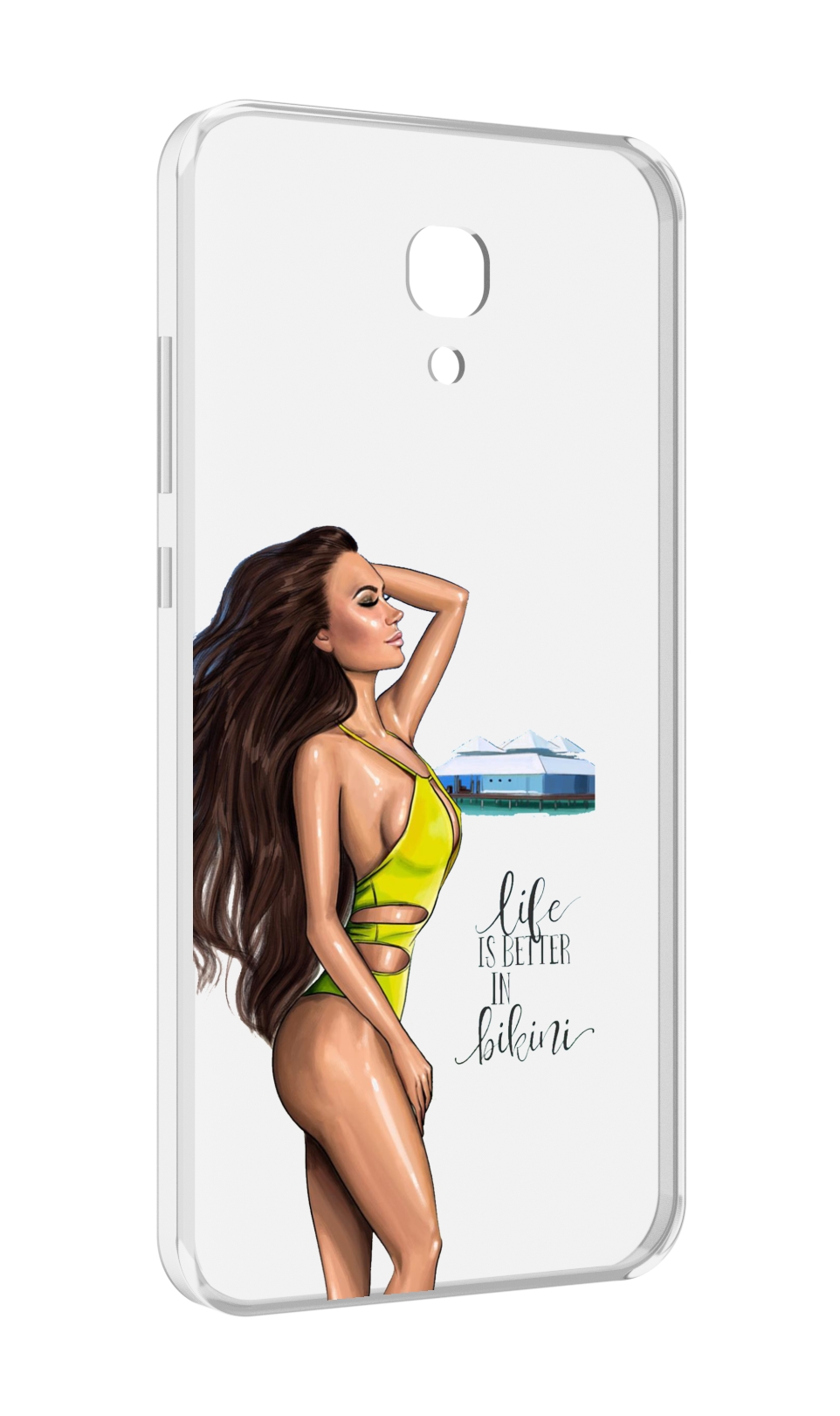 Чехол MyPads Девушка-в-купальнике для Meizu M6 (M711Q)