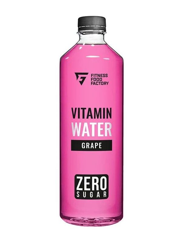 Напиток слабо газированный Fitness Food Factory Vitamin water, вкус Виноград, 8 шт по 500