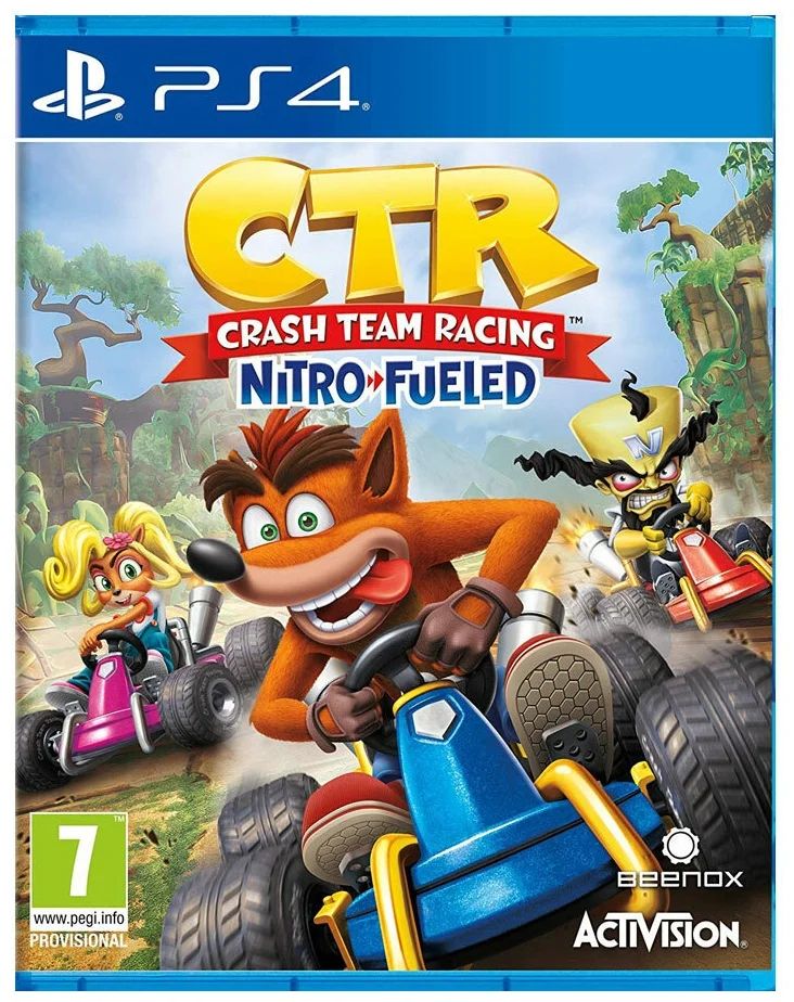 Игра Crash Team Racing Nitro-Fueled для PS4, английская версия