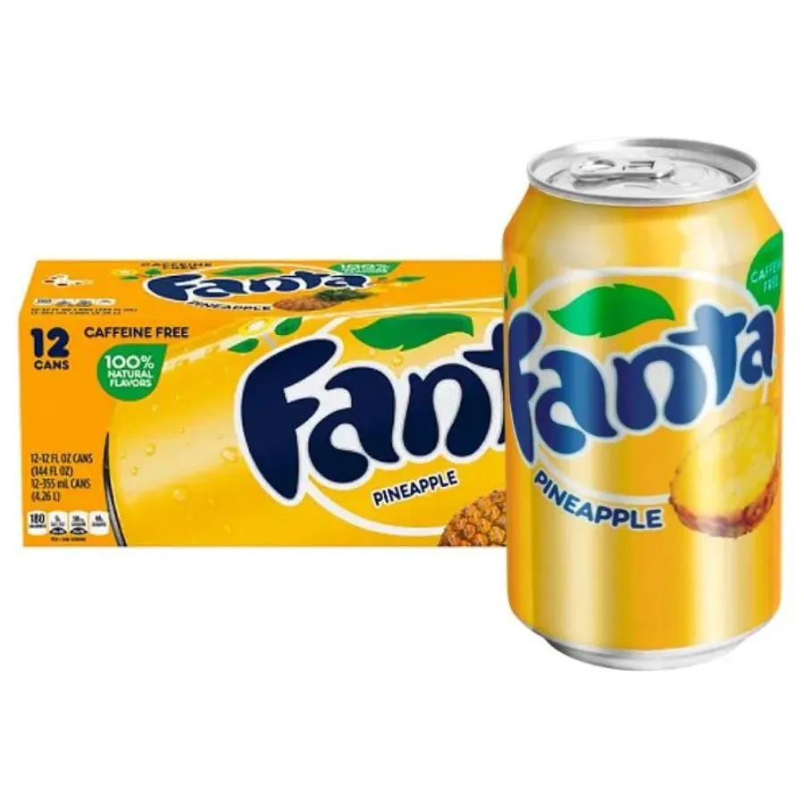 

Газированный напиток Fanta Pineapple со вкусом Ананаса (США), 355 мл (12 шт)
