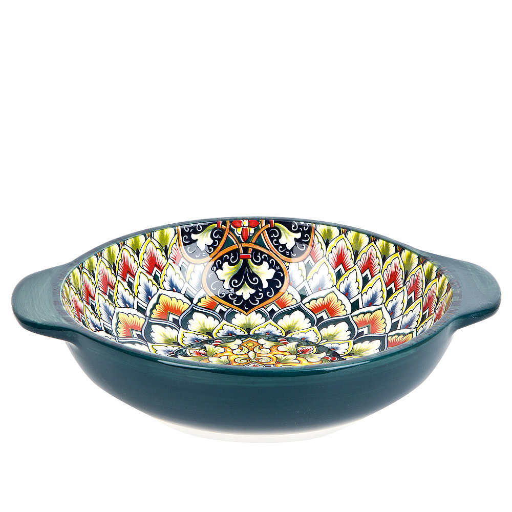 

Салатник с ручками Arabesque Nouvelle 25х20,5х6 см 860015, Зеленый