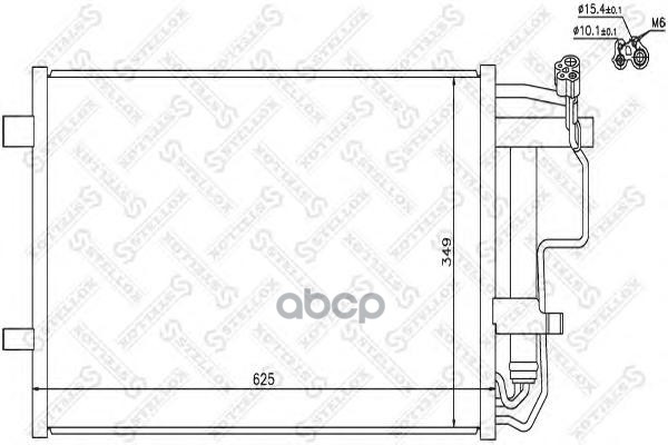 

Радиатор кондиционера Stellox 1045710SX