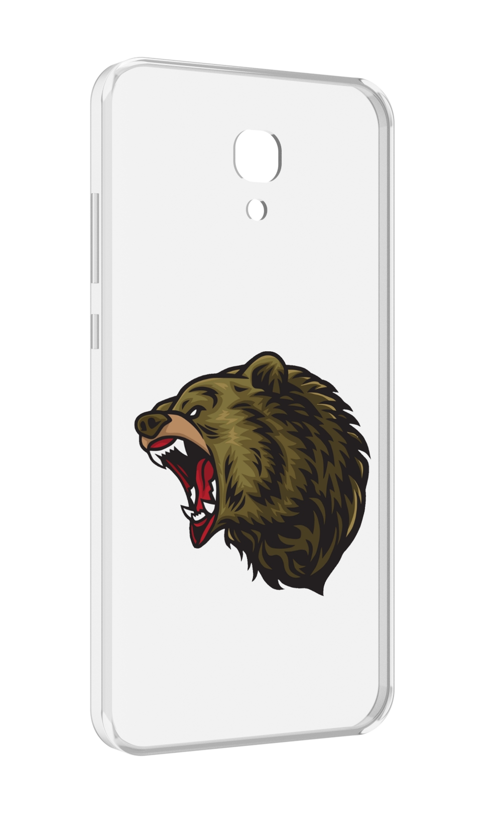 

Чехол MyPads Голова-медведь для Meizu M6 (M711Q), Прозрачный, Tocco