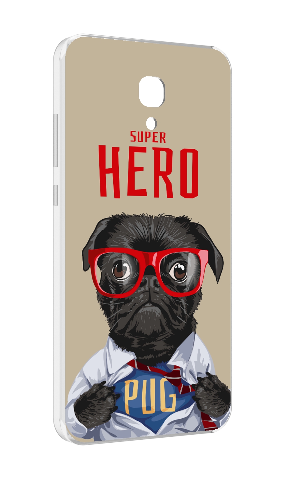 

Чехол MyPads Герой-PUG для Meizu M6 (M711Q), Прозрачный, Tocco