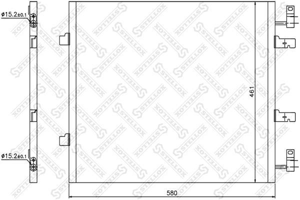 

Радиатор кондиционера Stellox 1045666SX