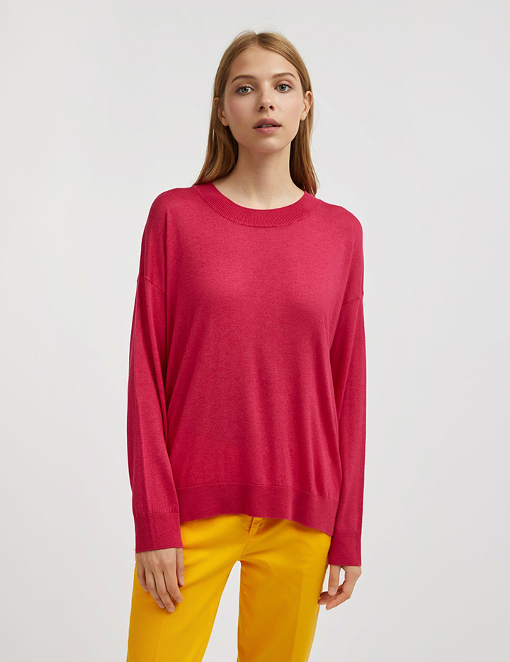 

Джемпер женский United Colors of Benetton 21A_1011D1P04 розовый M, 21A_1011D1P04
