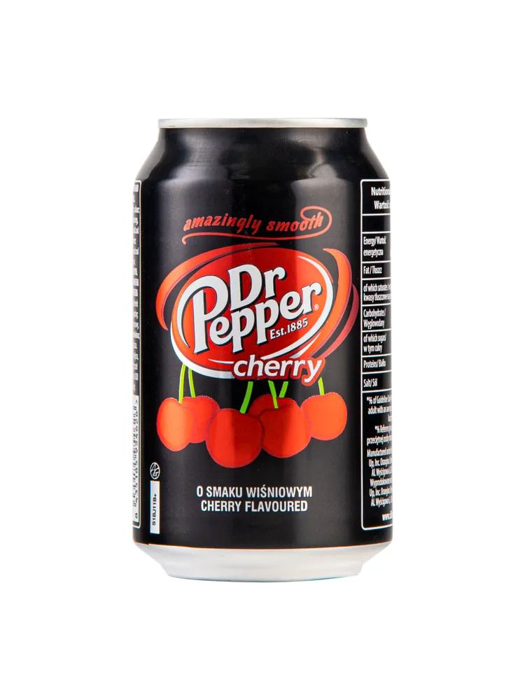 Напиток газированный Dr.Pepper Cherry  (Доктор Пеппер Чери (Вишня)), Польша, 24 шт х 330 м