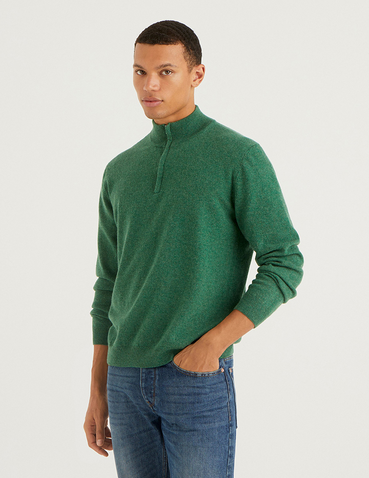 

Джемпер мужской 21A_1002U7057 United Colors of Benetton зеленый XS, 21A_1002U7057