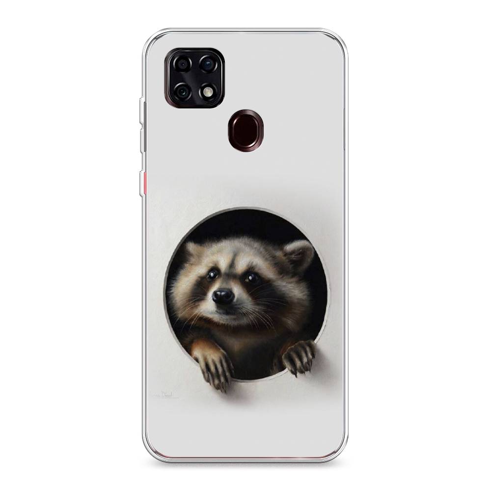 

Чехол Awog на ZTE Blade 20 Smart / ЗТЕ Блэйд 20 Smart "Любопытный енот", Разноцветный, 133550-1