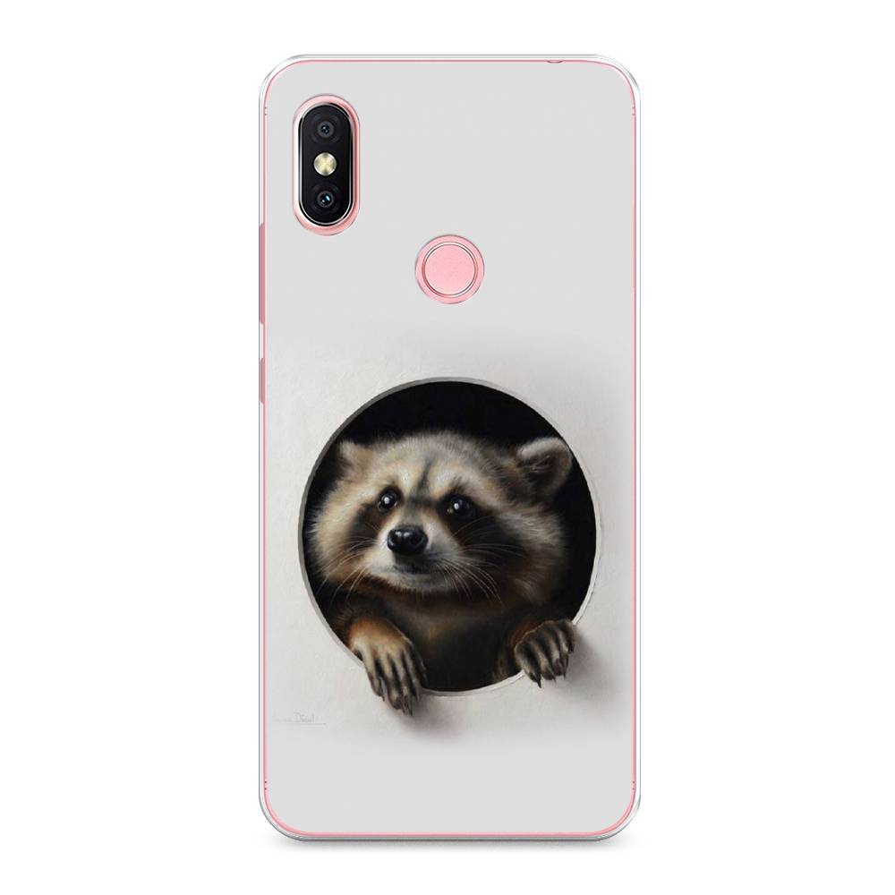 

Чехол Awog на Xiaomi Redmi S2 (Redmi Y2) "Любопытный енот", Разноцветный, 33650-1