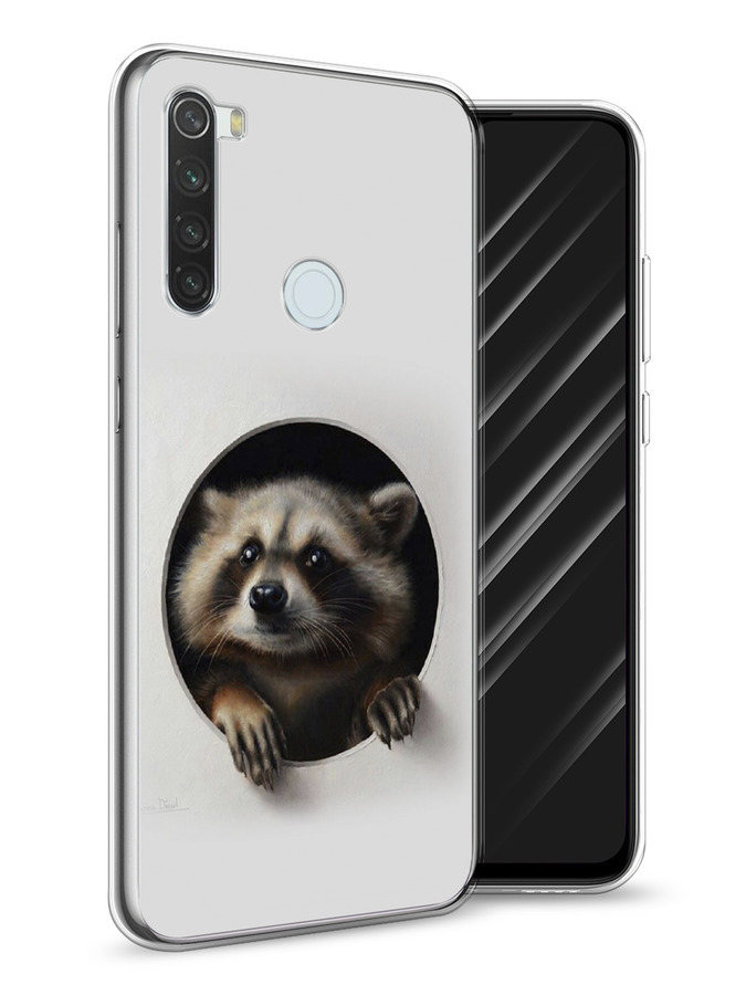 

Чехол Awog на Xiaomi Redmi Note 8T "Любопытный енот", Разноцветный, 37450-1