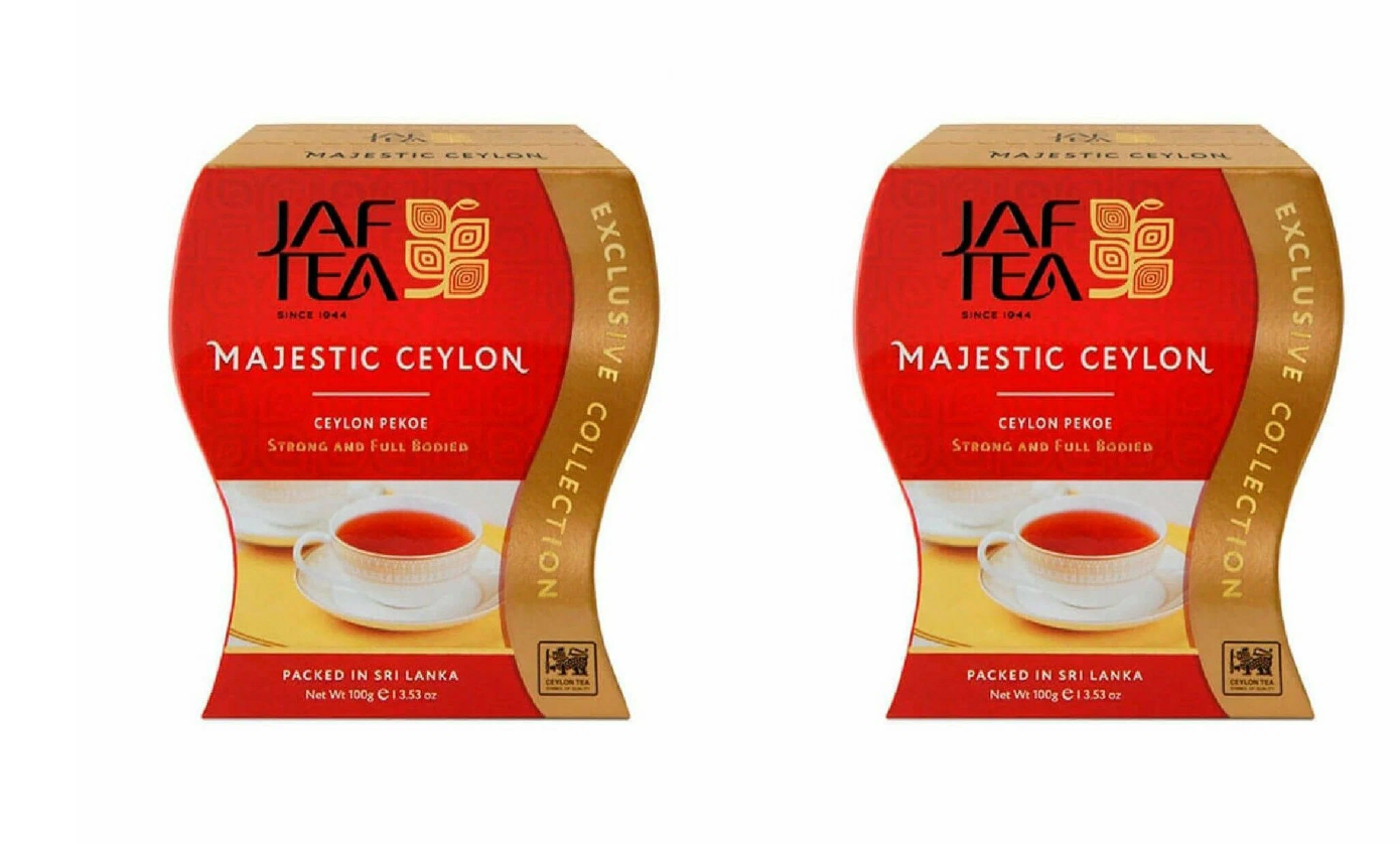 

Чай Jaf Tea черный Majestic Сeylon Pekoe, 100 г х 2 шт