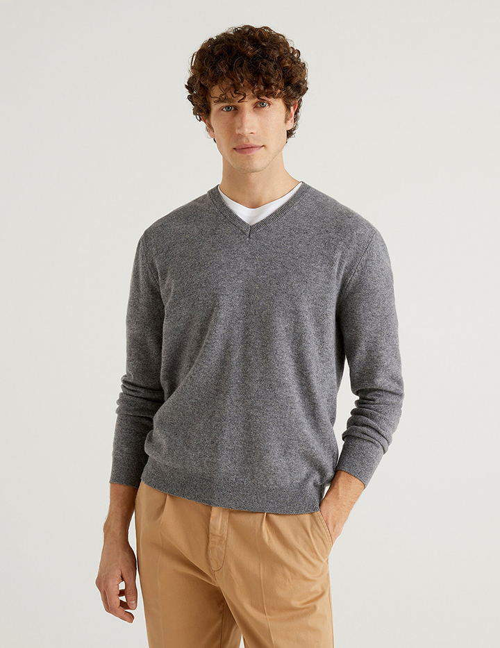 

Пуловер мужской 21A_1002U4407 United Colors of Benetton серый S