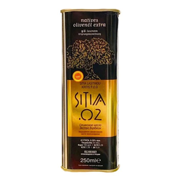 Оливковое масло P.D.O. Sitia 02 extra virgin 250 мл