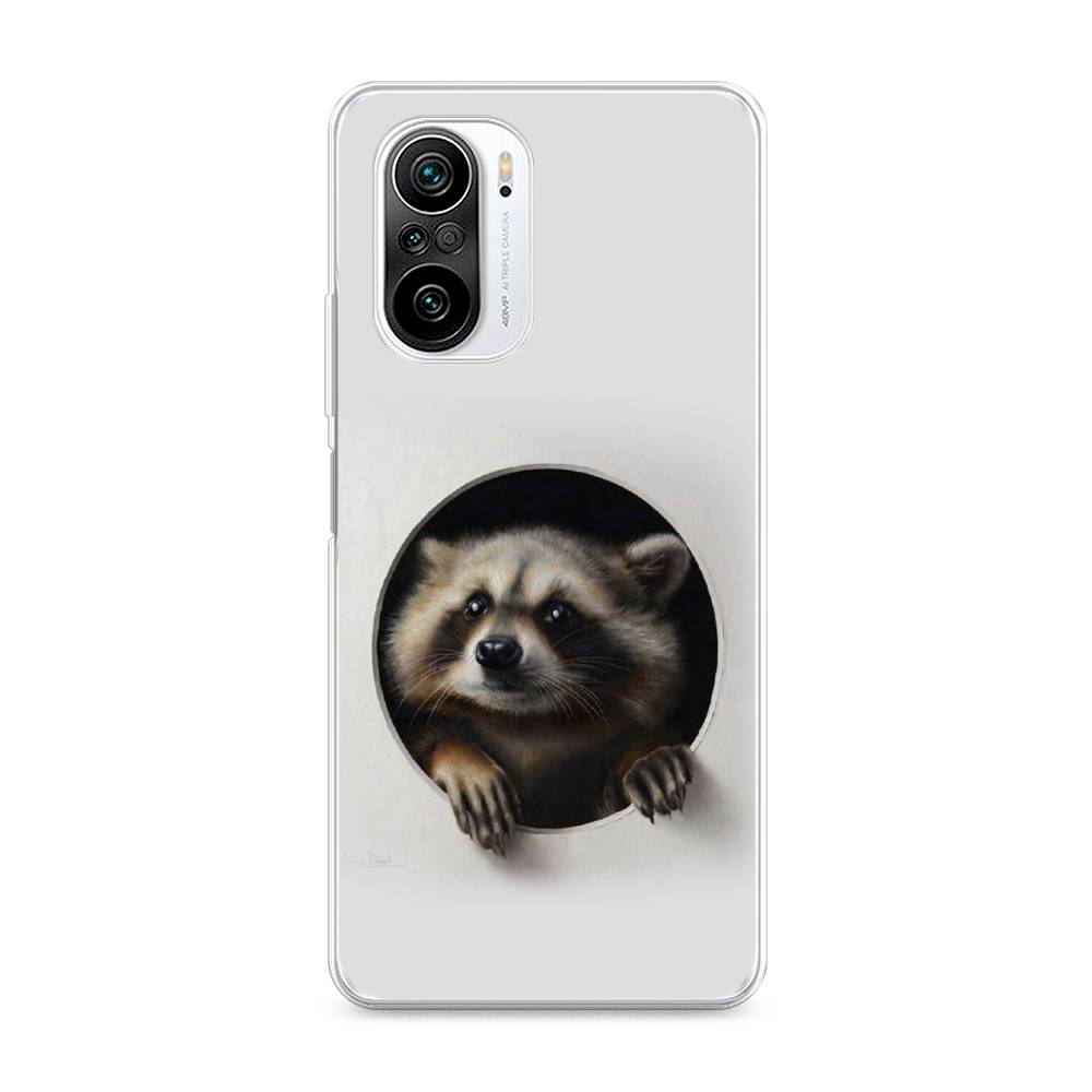 

Чехол Awog на Xiaomi Redmi K40 "Любопытный енот", Разноцветный, 310950-1