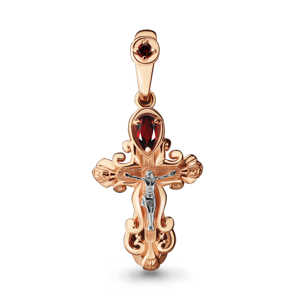 

Подвеска из красного золота с гранатом Aquamarine 2225303_585_кз, 2225303_585_кз