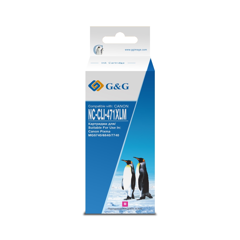 

Картридж для струйного принтера G&G 1887071 Purple, совместимый, Пурпурный