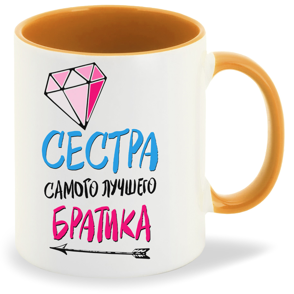

Кружка CoolPodarok Прикол Семья Сестра самого лучшего братика есть пара, Прикол Семья Сестра самого лучшего братика есть пара